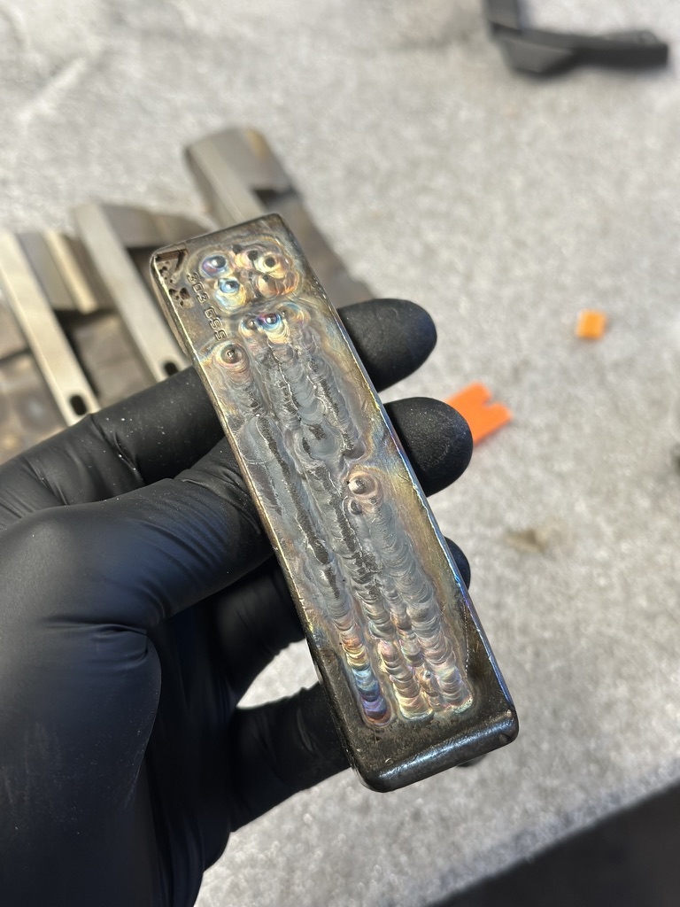 After weld — Unik Golf welding