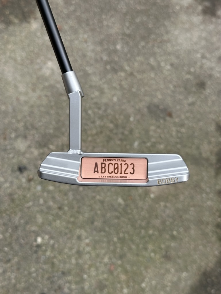 Putter laser engraving