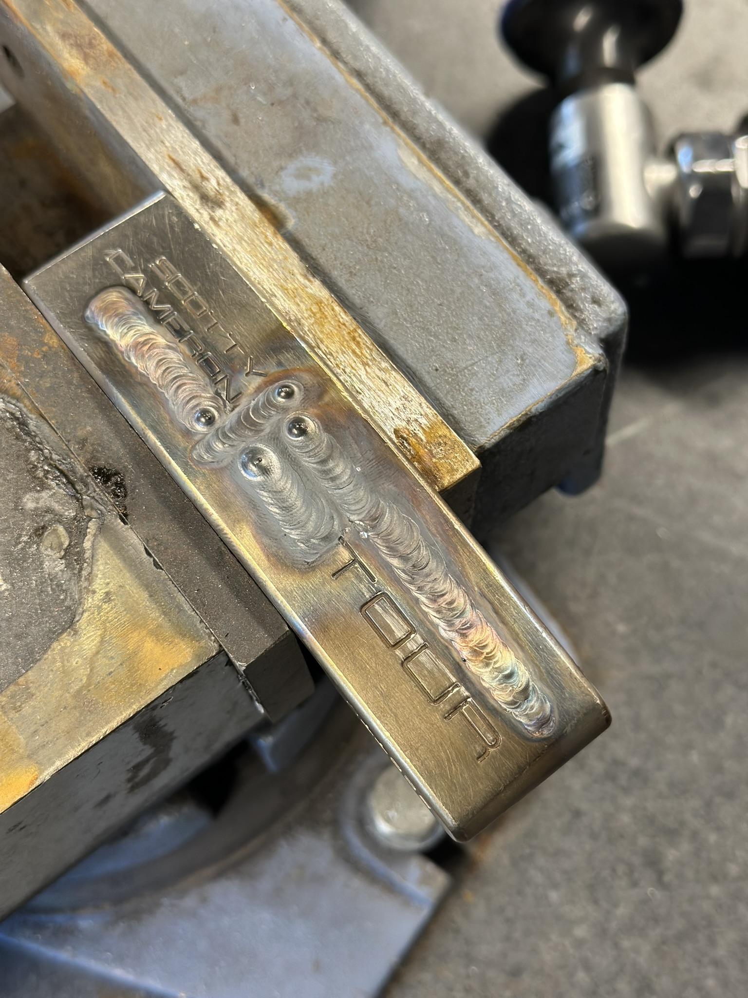 After weld — Unik Golf welding